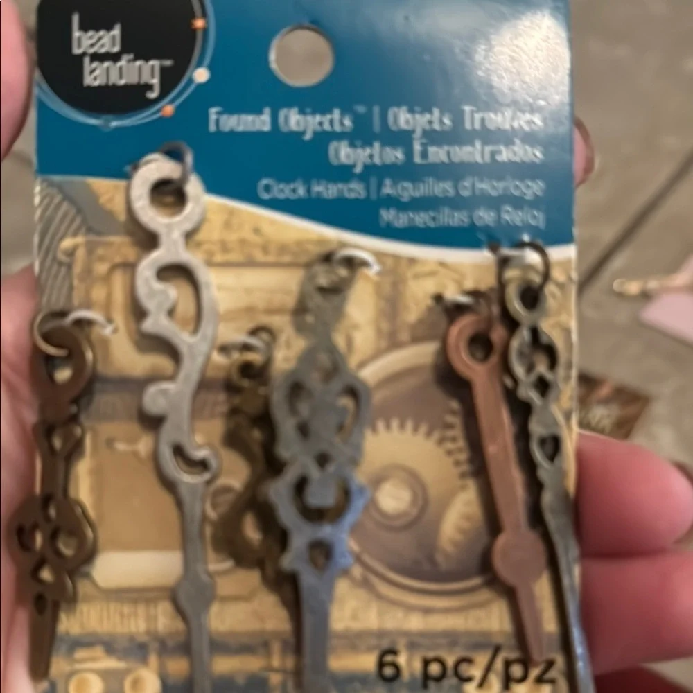 Antique Key and Pendant Set - Silver and Gold
